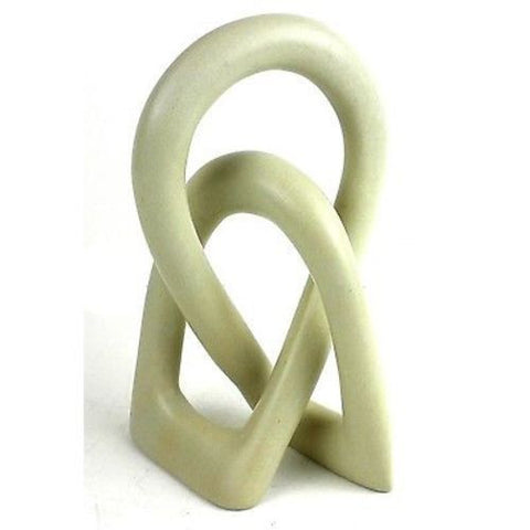 Natural Soapstone 6-inch Lover's Knot - Smolart