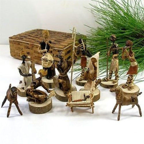 Banana Fiber arched Nativity Set - Esther Kariuki