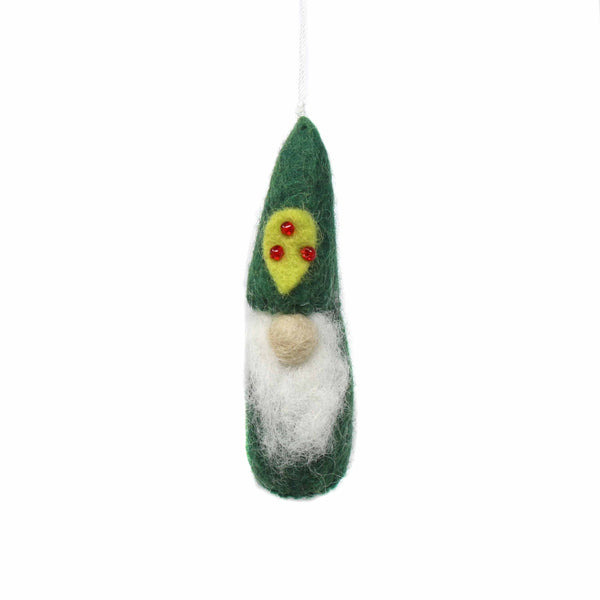 Christmas Gnome Felt Ornaments, Set of 3 - The Village Artisan