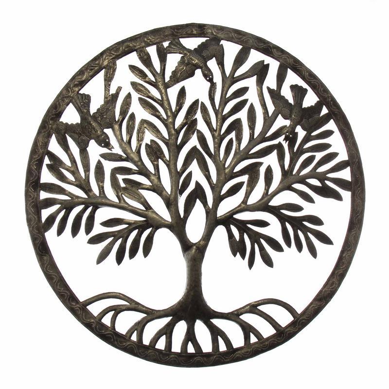 Tree of Life in Ring Wall Art Croix des Bouquets The Village Artisan